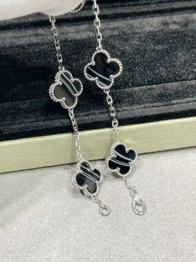 Van Cleef & Arpels Black Onyx Alhambra Bracelet